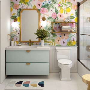 Цветная и яркая ванная комната: как преобразить санузел в Болотном - bolotnoe.mebel54.com | фото