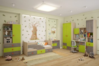 Детская комната Пуговка в Болотном - bolotnoe.mebel54.com | фото