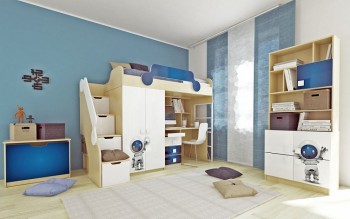 Детская комната Санни (Белый/корпус Клен) в Болотном - bolotnoe.mebel54.com | фото