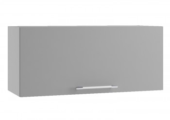 Капри ПГ 800 шкаф верхний горизонтальный (Липа белый/корпус Серый) в Болотном - bolotnoe.mebel54.com | фото