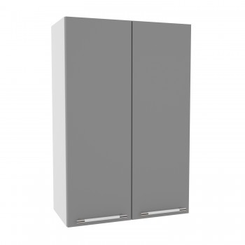 Капри ВП 600 шкаф верхний высокий (Липа белый/корпус Серый) в Болотном - bolotnoe.mebel54.com | фото