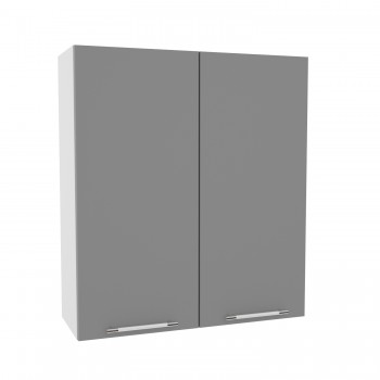 Капри ВП 800 шкаф верхний высокий (Липа белый/корпус Серый) в Болотном - bolotnoe.mebel54.com | фото