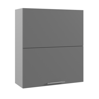 Капри ВПГПМ 800 шкаф верхний высокий Blum Aventos HF (Липа белый/корпус Серый) в Болотном - bolotnoe.mebel54.com | фото