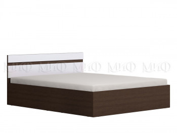 Ким кровать 1,4 (Венге/белый глянец) в Болотном - bolotnoe.mebel54.com | фото