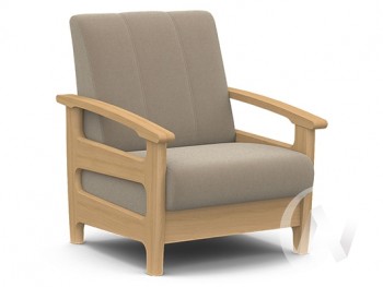 Кресло для отдыха Омега (бук лак/CATANIA LATTE) в Болотном - bolotnoe.mebel54.com | фото