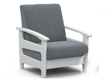 Кресло для отдыха Омега (снег лак/CATANIA SILVER) в Болотном - bolotnoe.mebel54.com | фото
