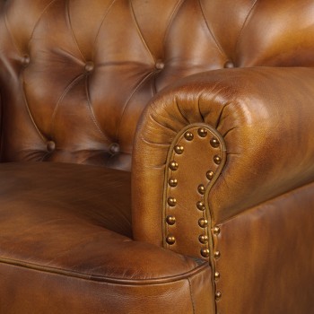 Кресло кожаное Чарльз в Болотном - bolotnoe.mebel54.com | фото
