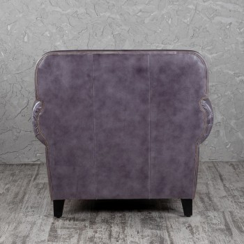 Кресло кожаное Элегант (Фиолетовый) в Болотном - bolotnoe.mebel54.com | фото