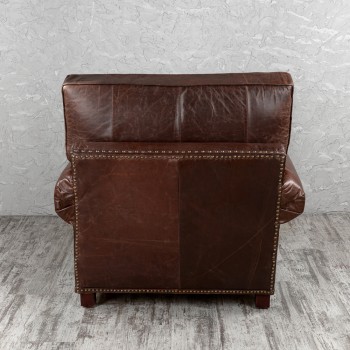 Кресло кожаное Лофт Аристократ (ширина 1100 мм) в Болотном - bolotnoe.mebel54.com | фото