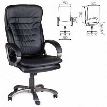 Кресло офисное BRABIX Omega EX-589 (черное) в Болотном - bolotnoe.mebel54.com | фото