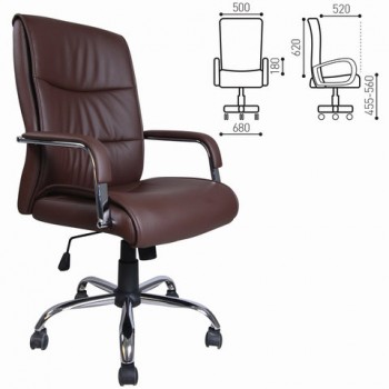 Кресло офисное BRABIX Space EX-508 (коричневый) в Болотном - bolotnoe.mebel54.com | фото