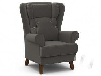 Кресло отдыха Комфорт-2 (орех лак/ULTRA GRAFIT) в Болотном - bolotnoe.mebel54.com | фото