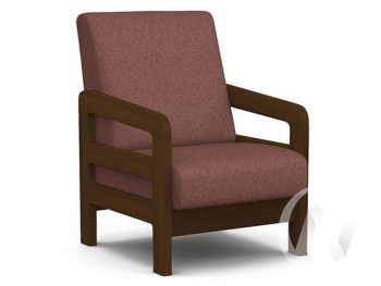 Кресло отдыха Вега-34 (орех лак/UNO BERRY) в Болотном - bolotnoe.mebel54.com | фото