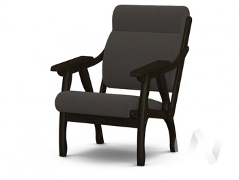 Кресло Вега-10 (венге лак/ULTRA GRAFIT) в Болотном - bolotnoe.mebel54.com | фото
