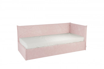 Кровать 0.9 Бест Тахта (Нежно-розовый велюр) в Болотном - bolotnoe.mebel54.com | фото