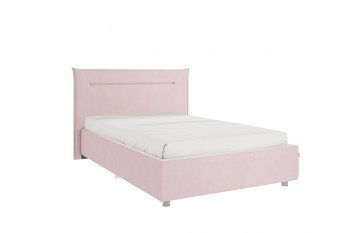 Кровать 1,2 Альба с основанием (Нежно-розовый велюр) в Болотном - bolotnoe.mebel54.com | фото