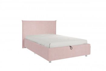 Кровать 1,2 Квест (Нежно-розовый велюр/под-мех) в Болотном - bolotnoe.mebel54.com | фото