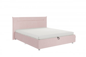 Кровать 1,6 Альба (Нежно-розовый велюр/под-мех) в Болотном - bolotnoe.mebel54.com | фото