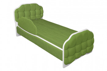 Кровать 160 Атлет 76 Зелёный (мягкий бортик) в Болотном - bolotnoe.mebel54.com | фото
