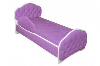 Кровать 160 Гармония 67 Светло-фиолетовый (мягкий бортик) в Болотном - bolotnoe.mebel54.com | фото