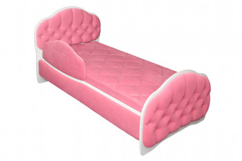 Кровать 160 Гармония 89 Розовый (мягкий бортик) в Болотном - bolotnoe.mebel54.com | фото