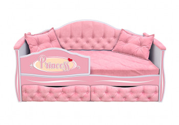 Кровать 160 серии Иллюзия 2 ящика 15 Бледно-розовый (подушки) в Болотном - bolotnoe.mebel54.com | фото