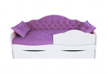 Кровать 170 серии Иллюзия Лайт 1 ящик 32 Фиолетовый (подушки) в Болотном - bolotnoe.mebel54.com | фото