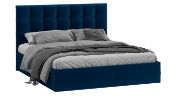 Кровать без ПМ «Эмбер» Велюр Confetti/Blue в Болотном - bolotnoe.mebel54.com | фото