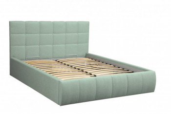 Кровать "Диана" ш. 1400 (Н=1010мм) (жаккард аква) в Болотном - bolotnoe.mebel54.com | фото