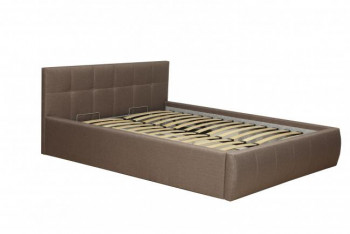 Кровать "Диана" ш. 1400 (Н=1010мм) (жаккард шоколад) в Болотном - bolotnoe.mebel54.com | фото
