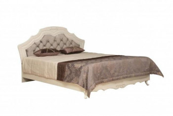Кровать двойная "Кантри" (вудлайн кремовый/патина/ортопед/1820) в Болотном - bolotnoe.mebel54.com | фото