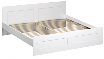Кровать двухспальная Сириус 1800мм белый в Болотном - bolotnoe.mebel54.com | фото
