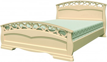 Кровать Грация-1 из массива сосны 1400*2000 Орех в Болотном - bolotnoe.mebel54.com | фото