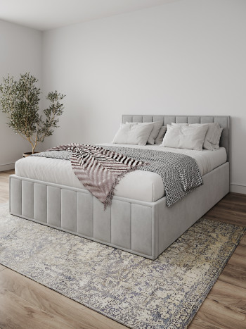 Кровать Лана 1,6 Серый Софт в Болотном - bolotnoe.mebel54.com | фото