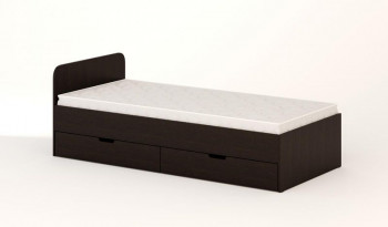 Кровать с ящиками 900 (Венге) в Болотном - bolotnoe.mebel54.com | фото