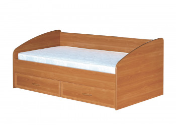 Кровать с ящиками с задней спинкой 900-1 без матраса Вишня Оксфорд в Болотном - bolotnoe.mebel54.com | фото