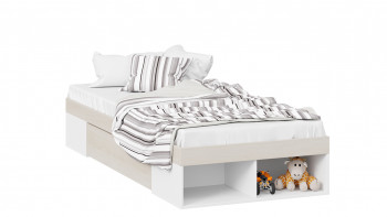 Кровать «Сканди» с ящиком Дуб Гарден/Белый в Болотном - bolotnoe.mebel54.com | фото