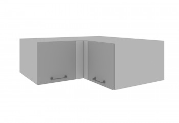 Лофт ГПГУ 1000 шкаф верхний горизонтальный угловой (Бетон темный/корпус Серый) в Болотном - bolotnoe.mebel54.com | фото