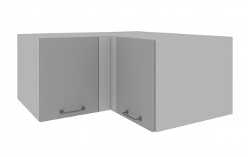 Лофт ГВПГУ 1000 шкаф верхний горизонтальный угловой высокий (Бетон темный/корпус Серый) в Болотном - bolotnoe.mebel54.com | фото