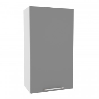 Монца ВП 601 шкаф верхний высокий (Белый софт/корпус Серый) в Болотном - bolotnoe.mebel54.com | фото