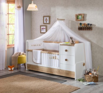 NATURA BABY Детская кровать-трансформер 2 20.31.1016.00 в Болотном - bolotnoe.mebel54.com | фото