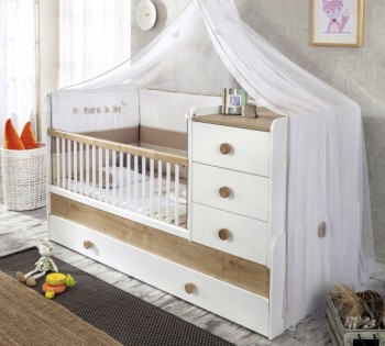 NATURA BABY Детская кровать-трансформер 20.31.1015.00 в Болотном - bolotnoe.mebel54.com | фото