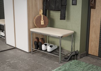 Обувница крем в Болотном - bolotnoe.mebel54.com | фото