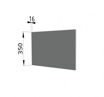 Панель торцевая (для шкафа горизонтального глубокого) ГПГ Гарда, Империя, Ройс (Серый Эмалит) в Болотном - bolotnoe.mebel54.com | фото