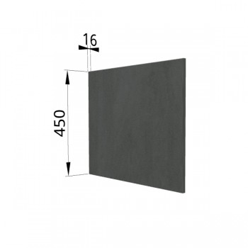 Панель торцевая (для шкафа горизонтального глубокого высокого) ГВПГ Лофт (Бетон темный) в Болотном - bolotnoe.mebel54.com | фото