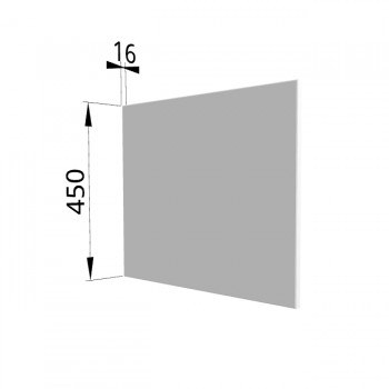 Панель торцевая (для шкафа горизонтального глубокого высокого) ГВПГ Ройс (Белый софт) в Болотном - bolotnoe.mebel54.com | фото