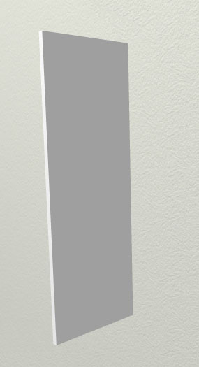 Панель торцевая ВП Капля (для шкафа верхнего высокого) Белый в Болотном - bolotnoe.mebel54.com | фото