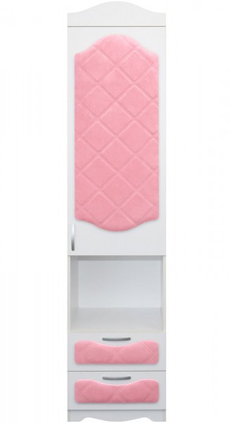 Пенал с ящиками серии Иллюзия 36 Светло-розовый в Болотном - bolotnoe.mebel54.com | фото