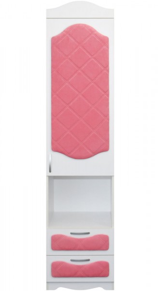Пенал с ящиками серии Иллюзия 89 Розовый в Болотном - bolotnoe.mebel54.com | фото