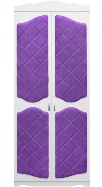 Шкаф 2-х створчатый серии Иллюзия 32 фиолетовый в Болотном - bolotnoe.mebel54.com | фото